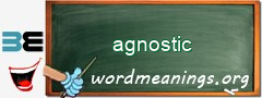 WordMeaning blackboard for agnostic